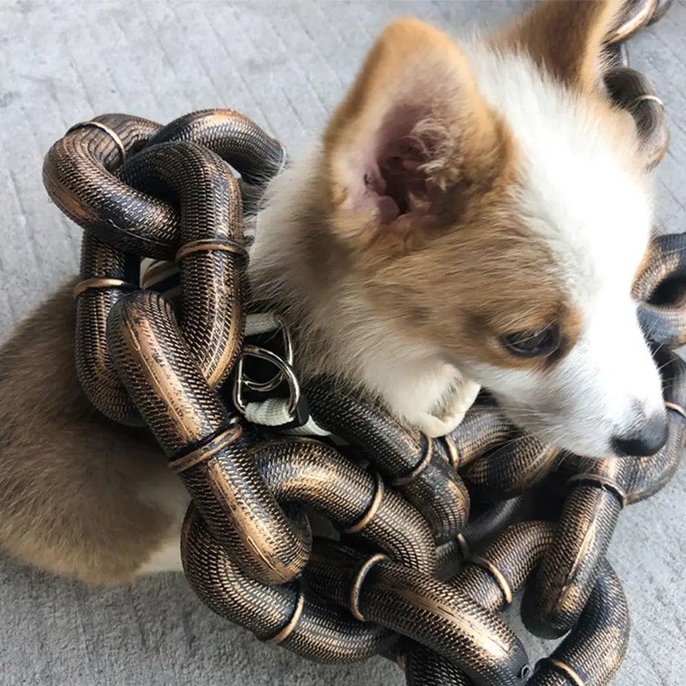 Simulated Plastic Thick Dog Traction Chain