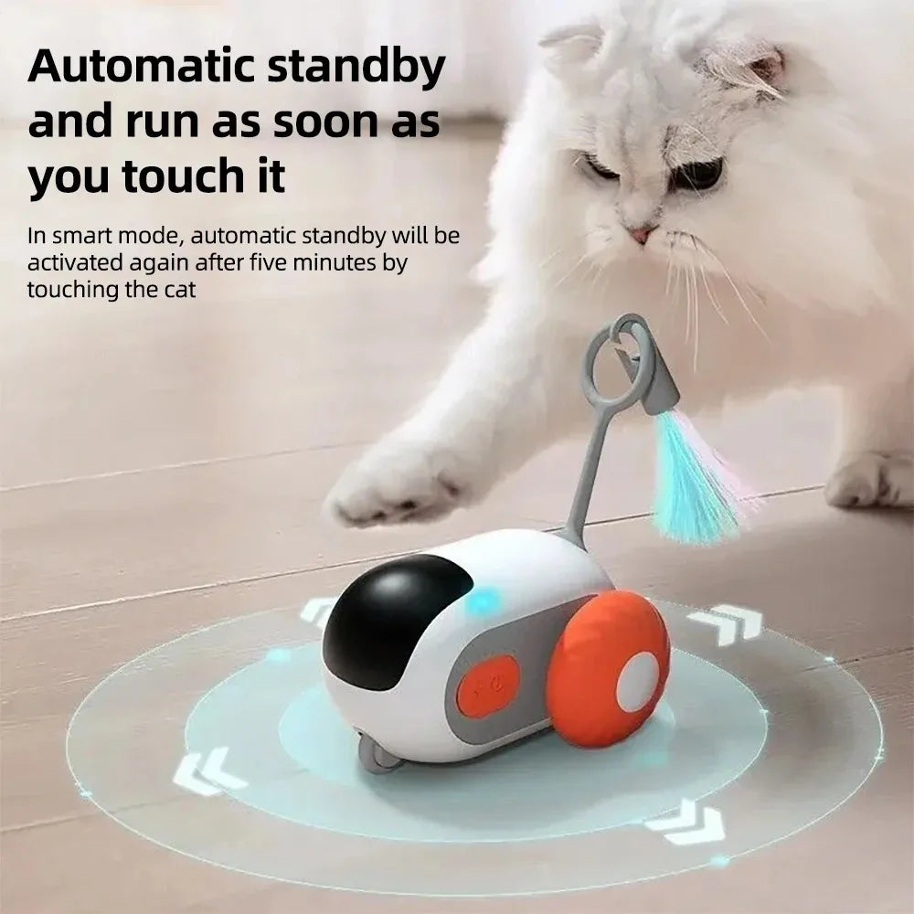 Smart Remote-Controlled Moving Toy Car for Cats & Dogs